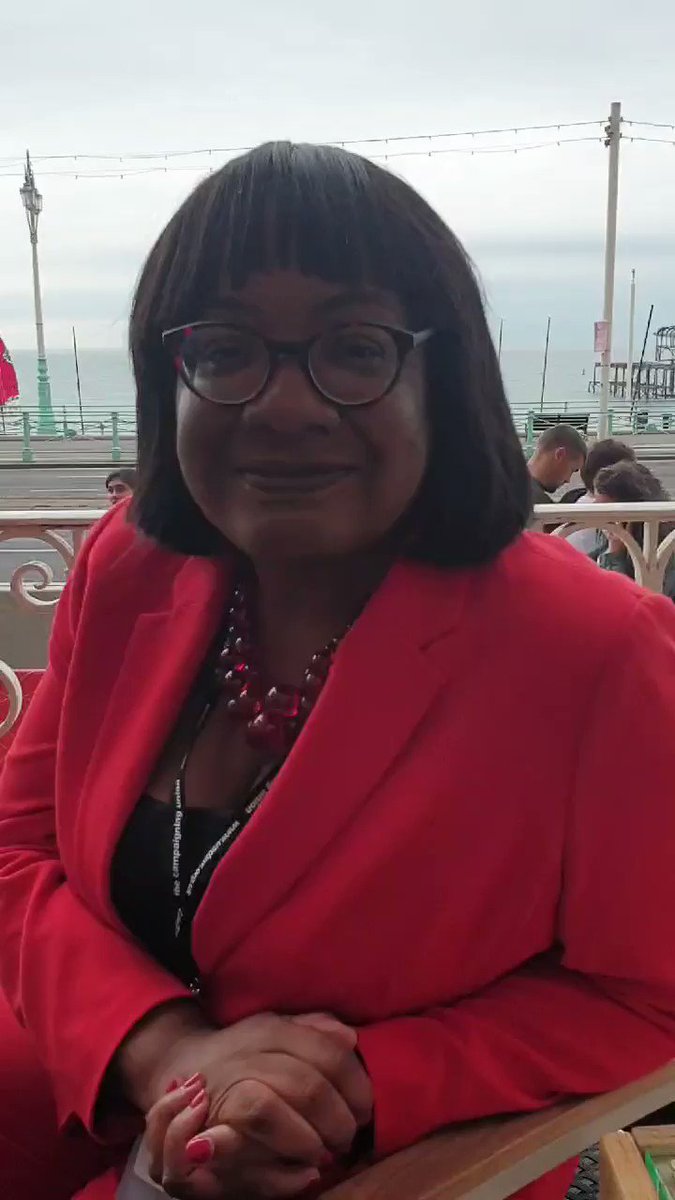 Diane Abbott (@HackneyAbbott) on Twitter photo 2019-09-22 12:49:27 A little #Lab19 update for you all. Looking forward to delivering my speech this afternoon. It should be streamed on the news at 2.15pm 🌹✊🏾 A little #Lab19 update for you all. Looking forward to delivering my speech this afternoon. It should be streamed on the news at 2.15pm 🌹✊🏾