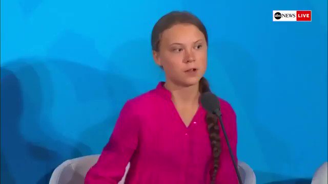 Bill Maxwell 🌊 #CountryOverParty (@Bill_Maxwell_) on Twitter photo 2019-09-23 15:24:01 Greta Thunberg at #UNGA: This is all wrong. I shouldn’t be up here. I should be in school on the other side of the ocean. Yet you come to us young people for hope. How dare you. You have stolen my dreams and my childhood with your empty words. Greta Thunberg at #UNGA: This is all wrong. I shouldn’t be up here. I should be in school on the other side of the ocean. Yet you come to us young people for hope. How dare you. You have stolen my dreams and my childhood with your empty words.