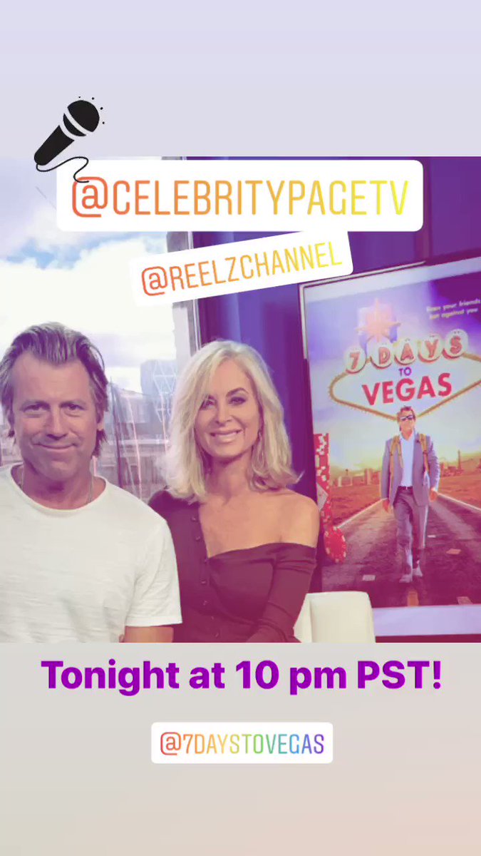 Eileen Davidson (@eileen_davidson) on Twitter photo 2019-09-26 21:45:03 We will be on @CelebrityPageTV on the @ReelzChannel talking @7DaystoVegas tonight at 10 pm PST! Check your local listing for channel info💫 We will be on @CelebrityPageTV on the @ReelzChannel talking @7DaystoVegas tonight at 10 pm PST! Check your local listing for channel info💫