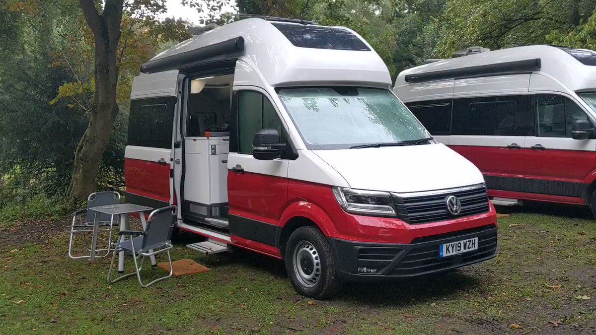 Good morning from a wet and rainy @CaffandMac - where we've just camped out for the evening in the new Volkswagen Grand California. Here's a brief tour... @VWCV_UK_Media