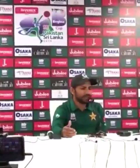 Shadab Khan (@76Shadabkhan) on Twitter photo 2020-01-28 21:08:55 #WordsOfWisdom by @SarfarazA_54 bhai, “jub barish hoti hai tou pani aata hai.” 😂😂😂 On a serious note, thank u everyone for buying tickets for the first #PAKvSL ODI, unfortunately the match is abandoned due to rain. Hope to see you all in the next 2 ODIs #WordsOfWisdom by @SarfarazA_54 bhai, “jub barish hoti hai tou pani aata hai.” 😂😂😂 On a serious note, thank u everyone for buying tickets for the first #PAKvSL ODI, unfortunately the match is abandoned due to rain. Hope to see you all in the next 2 ODIs