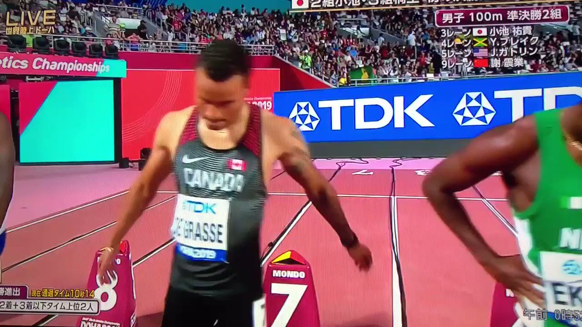Just Athletics 男子100m選手紹介 アンドレドグラス 世界陸上 復活の超人 カッコいい Just Athletics 男子100m選手紹介 アンドレドグラス 世界陸上 復活の超人 カッコいい