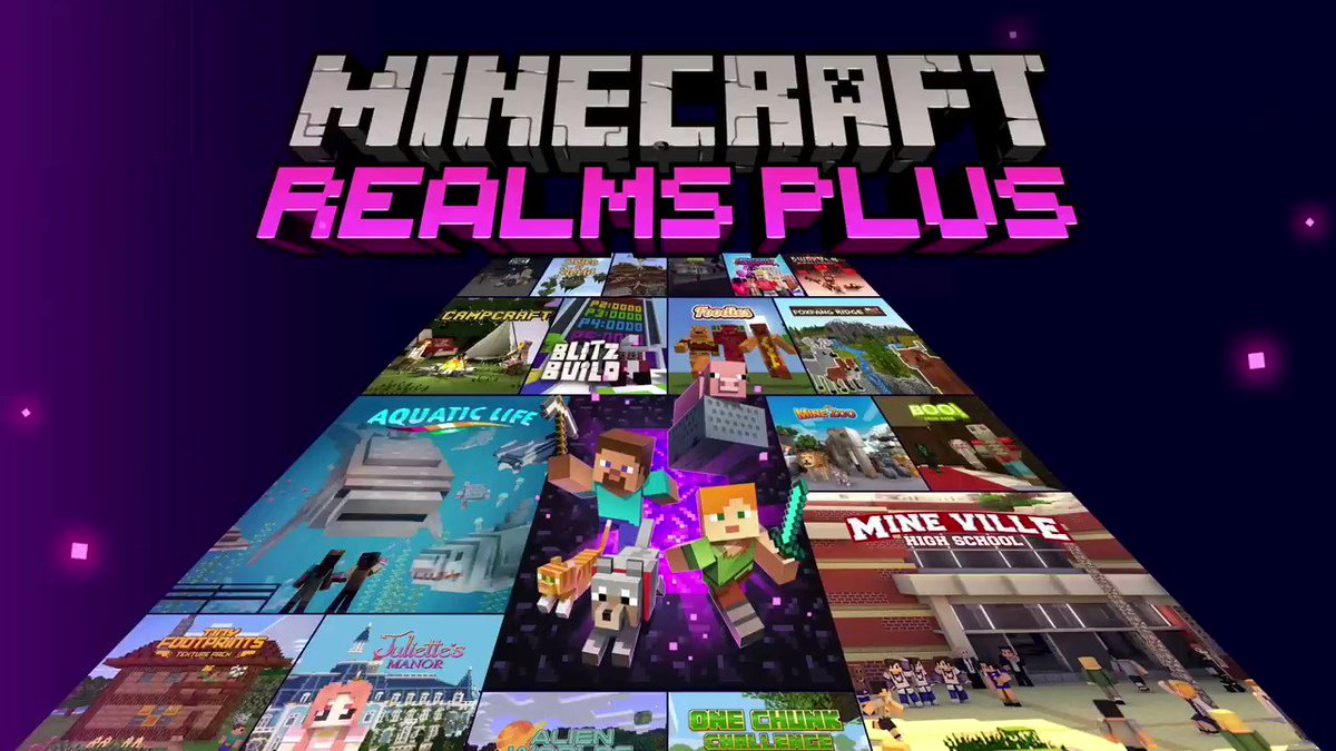 Minecraft Introducing Realms Plus With Over 50 Marketplace Items At Launch A 10 Player Realm And New Releases Every Month Realms Plus Is Here To Make Sure You Ll Have A Good