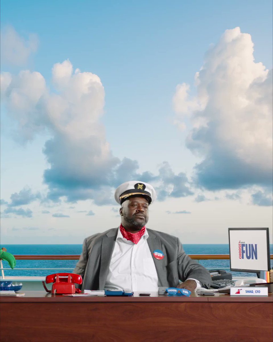 SHAQ (@SHAQ) on Twitter photo 2019-10-01 16:02:06 Since @CarnivalCruise made me CFO, everyone has been hitting me up about cruise deals. If you want to get an exclusive offer, email me at Shaq@carnival.com. #sponsored #ChooseFun #CarnivalCruiseLine Oh yeah, and I need that email by 10/24/19 Since @CarnivalCruise made me CFO, everyone has been hitting me up about cruise deals. If you want to get an exclusive offer, email me at Shaq@carnival.com. #sponsored #ChooseFun #CarnivalCruiseLine Oh yeah, and I need that email by 10/24/19