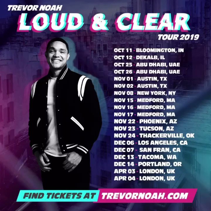 Just added a 2nd show in Tucson, AZ! You can find tix at http://bit.ly/2VoDGm6 using code “IsThisThingOn” 🙌🏾#LoudAndClearTour