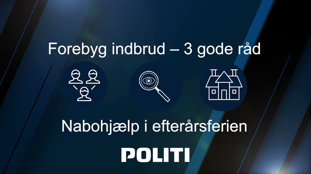 Indbrudstyvene gør klar til at feste på din regning i næste uge 🕺💃
Men bare rolig – politikommissær Claus Serup har 3 gode råd til dig, der næppe har lyst til at være gaven for tyvene her i ferien 👮♂️
#politidk #undgåindbrud
Ha' en rigtig god (og indbrudsfri) efterårsferie 👋 https://t.co/6hFZOq1hHz