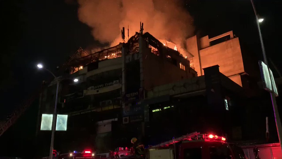 A massive fire at Durbar Marg.