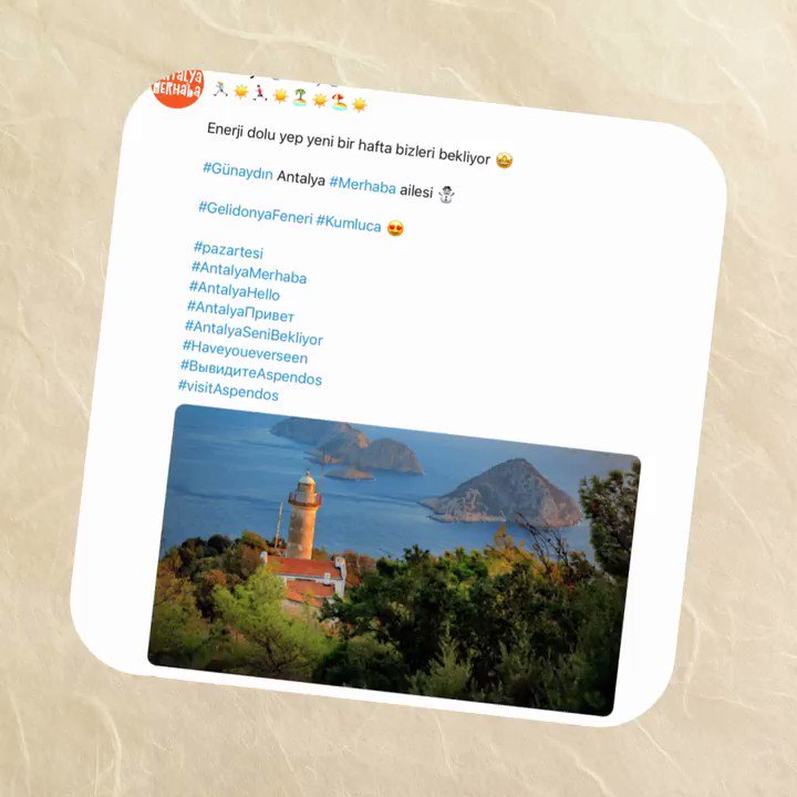 🎞🎞🎞🎞🎞
Geçtiğimiz haftaya dair
en güzel #Antalya fotoğrafları ve
Antalya’da gerçekleştirilen tüm etkinliklere bir göz atalım 😉
#AntalyaMerhaba
#AntalyaHello
#AntalyaПривет
#AntalyaSeniBekliyor
#Haveyoueverseen
#ВывидитеAspendos
#visitAspendos