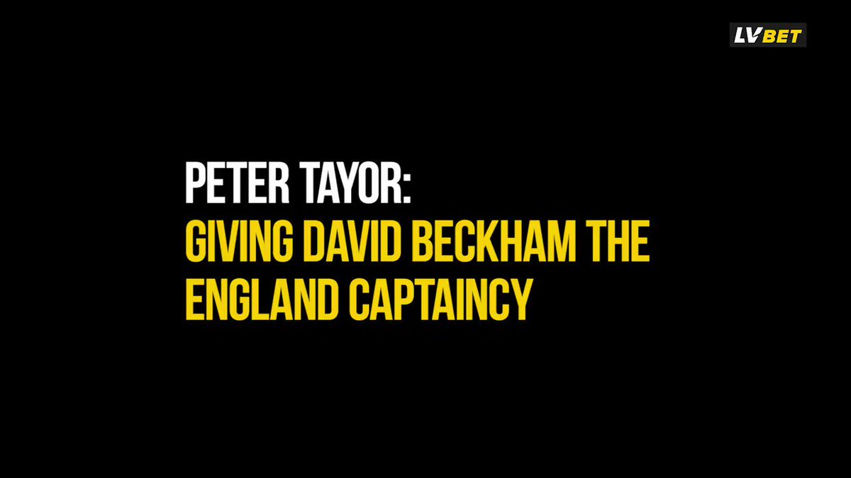 FourFourTweet (@FourFourTweet) on Twitter photo 2019-10-14 14:46:18 He needed to be rewarded. @Dag_RedFC manager Peter Taylor tells us exactly why he handed David Beckham the England captaincy, 10 years after he played his final game for his country... He needed to be rewarded. @Dag_RedFC manager Peter Taylor tells us exactly why he handed David Beckham the England captaincy, 10 years after he played his final game for his country...