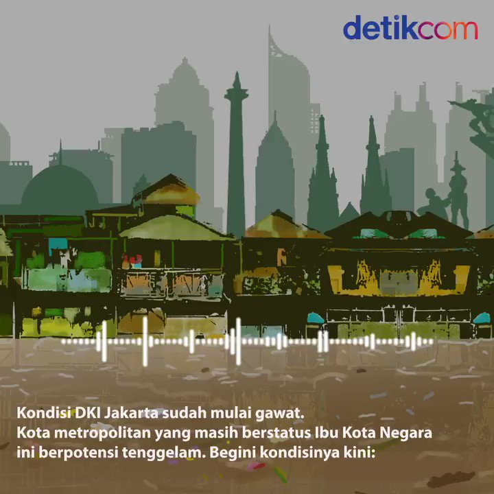 #Podcast Badan Geologi Kementerian ESDM mendata, hingga 2013 permukaan tanah di Jakarta sudah turun 40 meter dari asalnya, khususnya di Jakarta bagian utara. Begini penjelasannya: http://detik.id/6AyiSN #detikcom