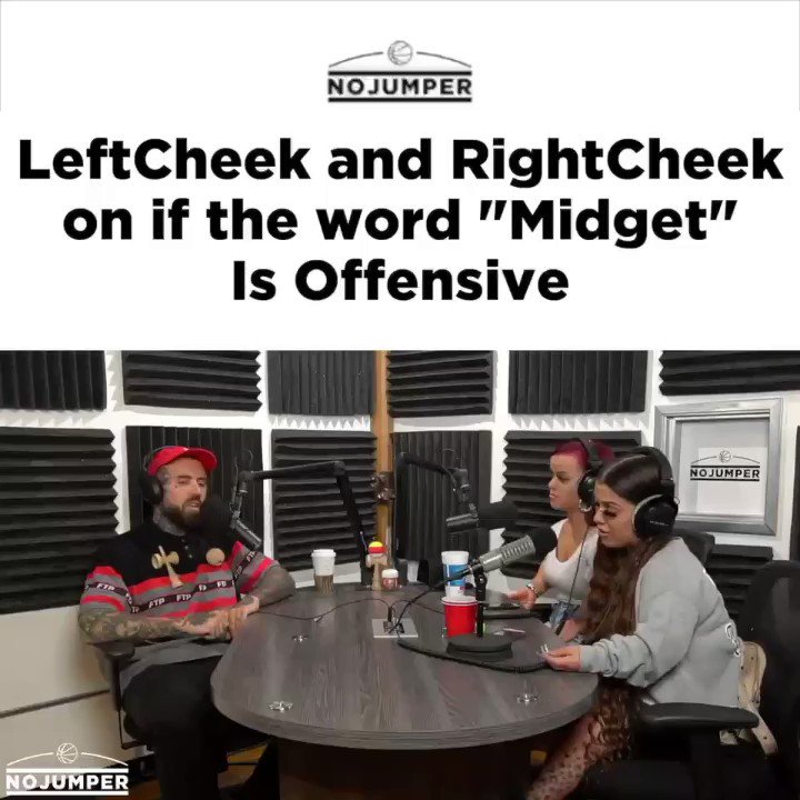 Left cheek right cheek midget