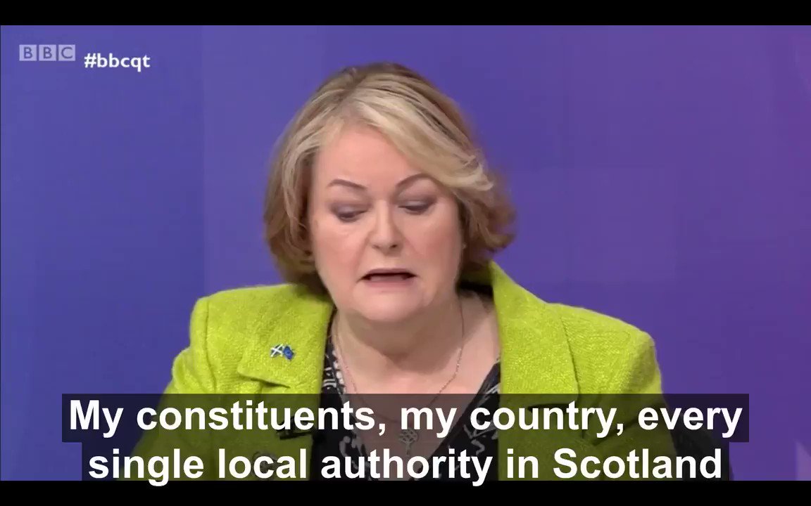 Dr Philippa Whitford (@Dr_PhilippaW) on Twitter photo 2019-10-17 23:50:31 My job is to stand up for my constituents - simples #bbcqt My job is to stand up for my constituents - simples #bbcqt