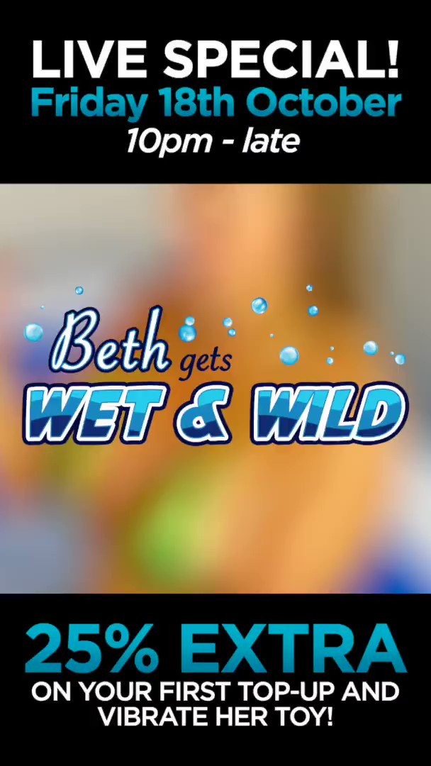 💦 Wet &amp; Wild naughty action
😈 Watch Beth cover her body with lots of oil &amp; more filthy action
💻 Get 25% Extra to vibrate Beth #vibratoy: https://t.co/0EqJNnAQsb
📅 Slide-in tonight from 22:00 PM https://t.co/vZsrGRRVIz