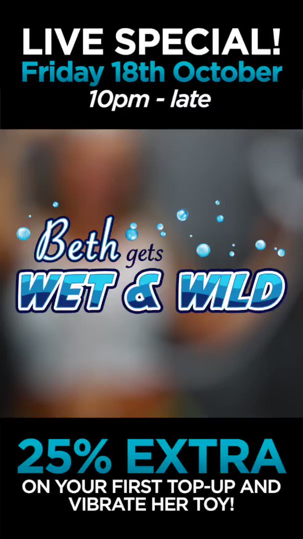 💦 Wet &amp; Wild naughty action
😈 Watch Beth caress her body with lots of oil &amp; more
💻 Get 25% Extra to vibrate Beth #vibratoy: https://t.co/jhQzUi3Ym8
📅 Slide-in tonight from 22:00 PM https://t.co/k03QQiruOe