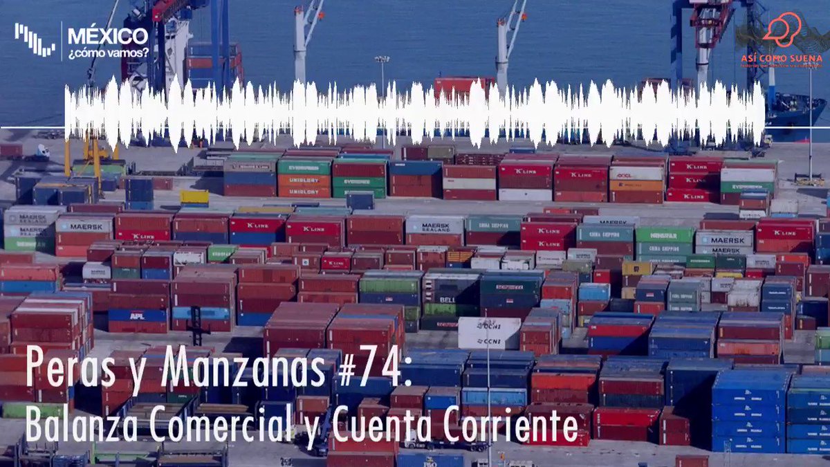 ¿Ya escuchaste el #PerasyManzanas 🍐🍎 sobre la balanza comercial? @ValeriaMoy platicó esta semana con @eledece y @morenobrid sobre qué es, por qué importa, y qué nos dice sobre la economía mexicana. Puedes encontrarlo en @asicomosuenamx, Itunes o Spotify: http://bit.ly/perasymanzana