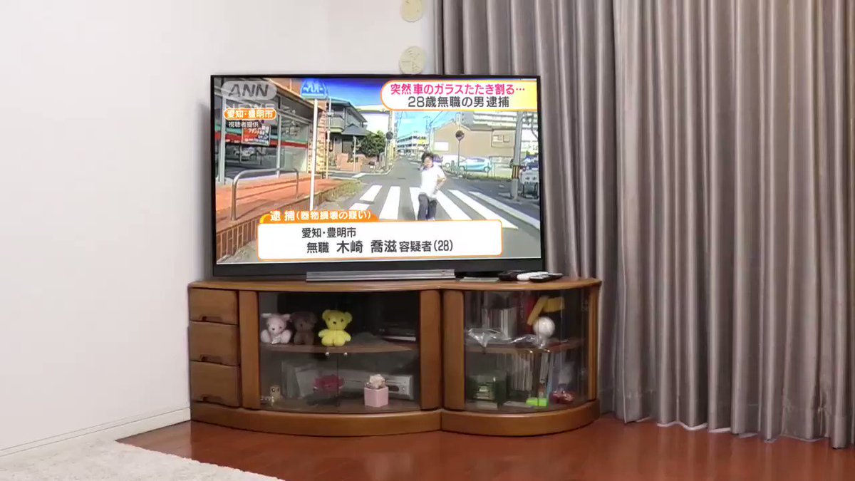 フロントガラス叩き割り男のニュース見てたら観てたテレビの画面が叩き割られたんだが 話題の画像プラス