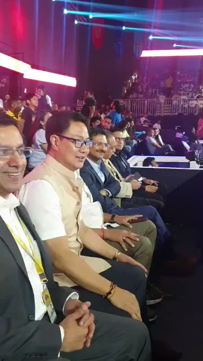 The mood at Eka TransStadia, Ahmedabad for the exciting final match of Vivo Pro-Kabaddi League season-7. Let's celebrate Kabaddi. Through @StarSportsIndia and HotStar