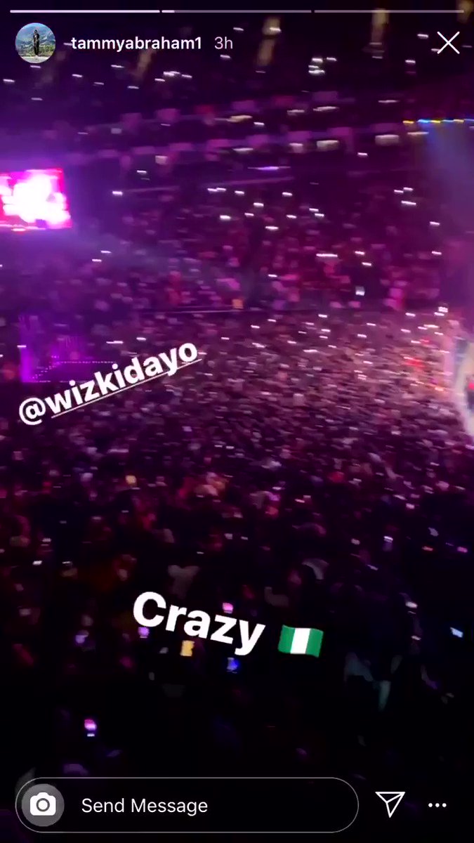 Sweet boy🧞♂️ (@Manlikenedu) on Twitter photo 2020-05-24 23:02:19 Tammy Abraham of Chelsea came out to support Wizkid #starboyfest Tammy Abraham of Chelsea came out to support Wizkid #starboyfest