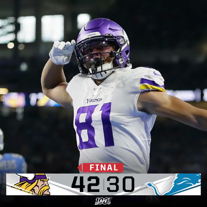 Minnesota Vikings (@Vikings) on Twitter photo 21/10/2019 12:34:50 5-2. #Skol 5-2. #Skol