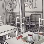 まるで絵のようなレストラン!？二次元に入り込んだ気分を味わえます