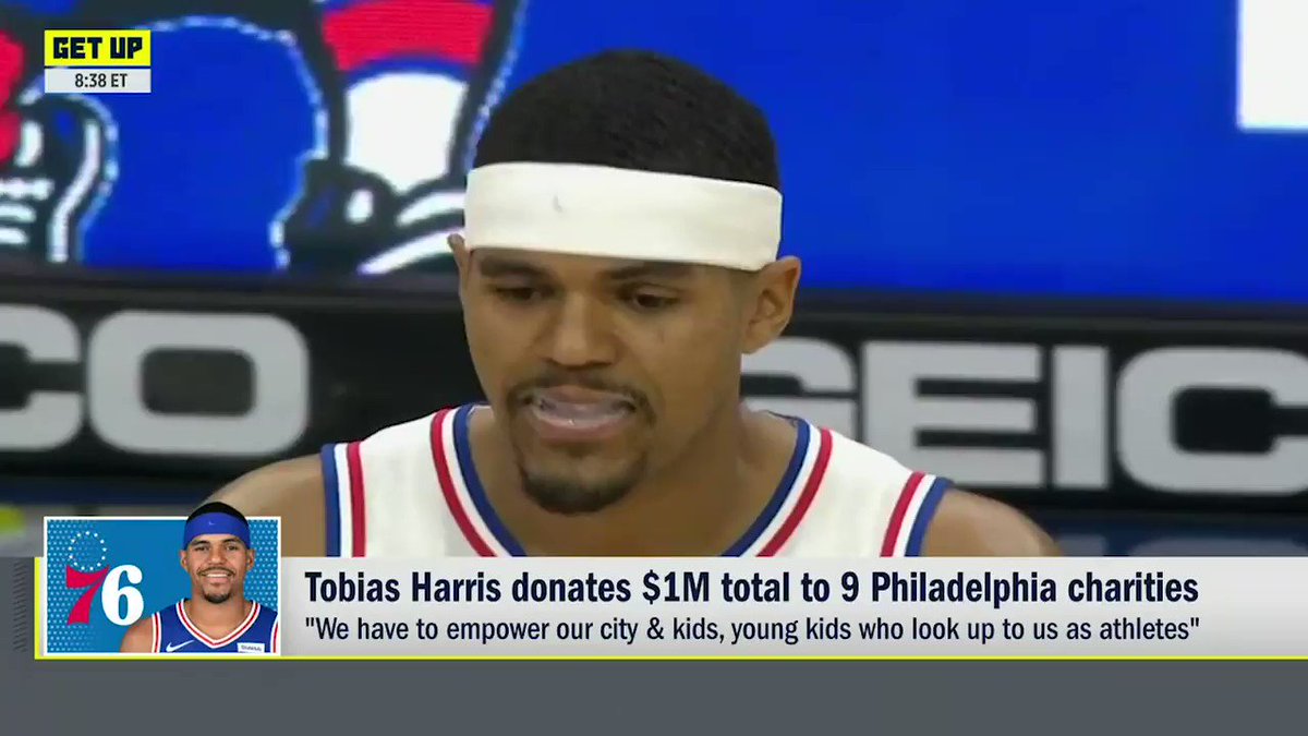 "We have to empower our city and kids, young kids who look up to us as athletes."
Tobias Harris is donating $1 million to assist underserved communities in Philly π
(π@DoveMenCare)