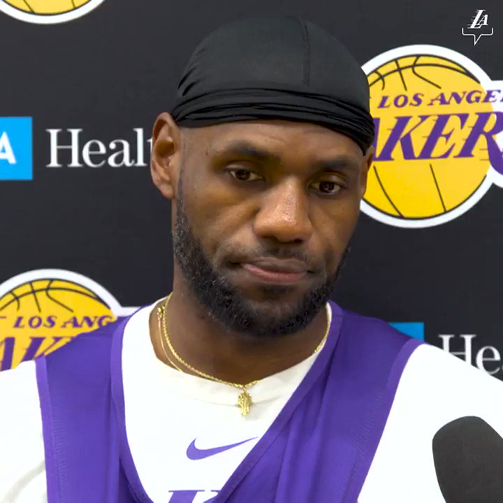 "Those men and women are unbelievable, with what they're doing and their bravery throughout this time." - @KingJames