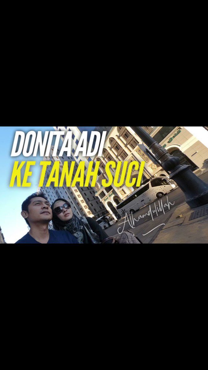 Assalamualaikum.. alhamdulillah skrg udah hari ke 3 aku di Tanah Suci.. aku mau share videonya ya.. udah bisa ditonton di Youtube channelku: DONITA ADI TV
Ini link video lengkapnya 😘 https://youtu.be/ea4ueYOitNk
Oh iya doain ibadah umrohku dengan suami @AdiNugrohoST lancar ya. Mksi