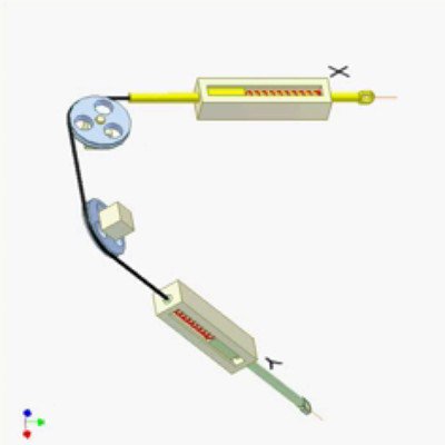 Cable Drive for Changing Direction of Linear Motion