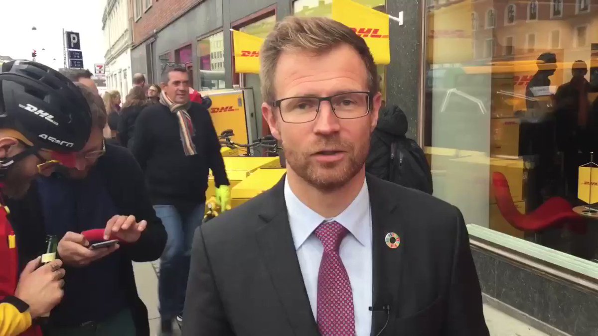 XXI Century on X: "DHL City Hub inaugurated today in #Copenhagen for last mile of freight by cargo bikes" / X