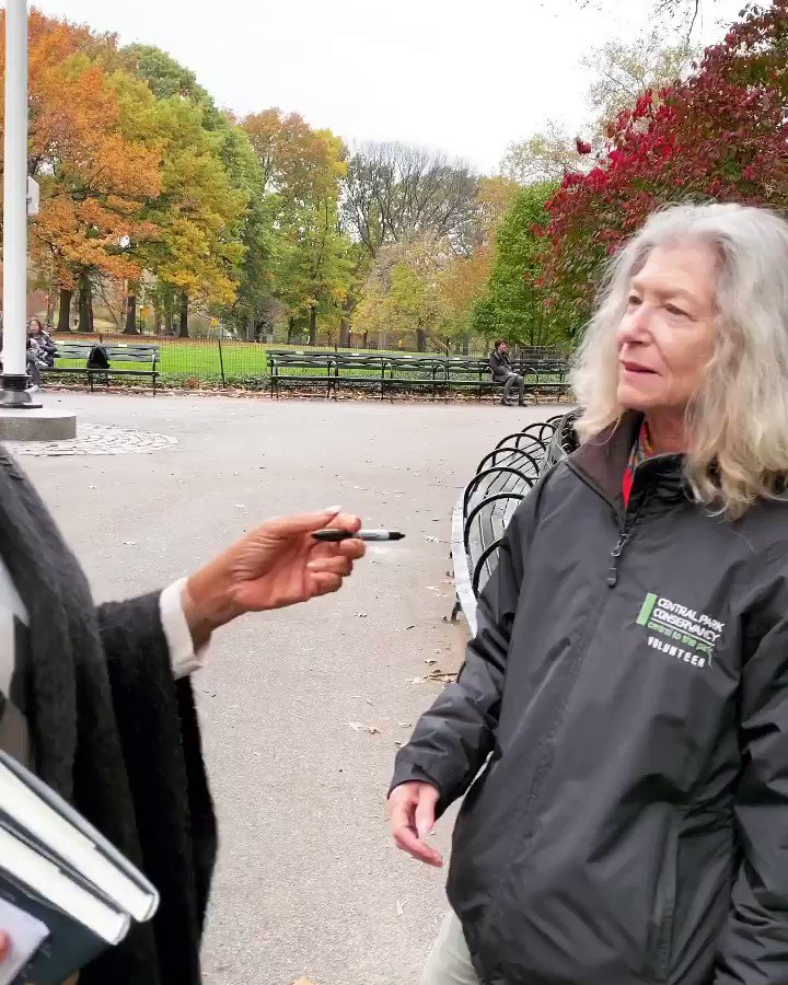 This just happened to me in Central Park! It made me so happy to share my next @oprahsbookclub pick, “Olive, Again.” Janet and Fern, I’ll be calling you in two weeks! #ReadWithUs