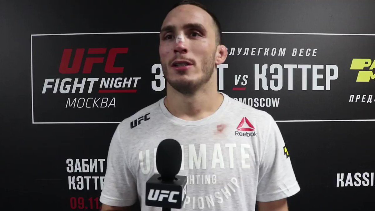 "There's a lot more room for me to grow. I hope this is just the beginning. I want a big fight" - @TonyRoccoMartin is ready to take another step up after his win at #UFCMoscow 🔊⬆️