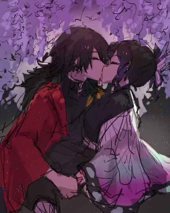 haiyun 🍒 TwitchCon 6014さんがTwitterに投稿した冨岡義勇(鬼滅の刃)のイラスト。