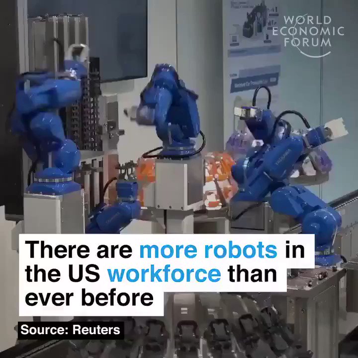 Here's how robotics and automation are affecting the U.S workforce! ๐ค๐ผ
#innovation #robotics #automation #AI #futureofwork #Industry40 #technology #ArtificialInteligence #Robots #tech #IoT https://t.co/67OcWECVPQ
