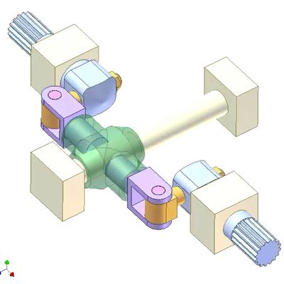 Transmission Between Coaxial Shafts