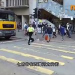 拡散希望! 無防備な学生がまた打たれた!香港警察の正当性はあるのか?
