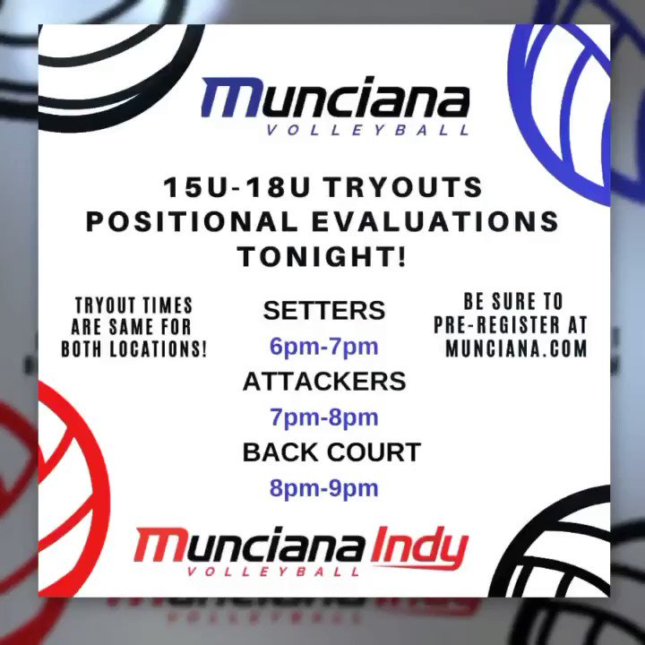 Missed the 1st tryout? JOIN US TONIGHT (Nov. 11th) for Positional Evaluations! Be sure to Pre-Register at http://MUNCIANA.COM #45years #athleticexcellence #lifetimeexperience