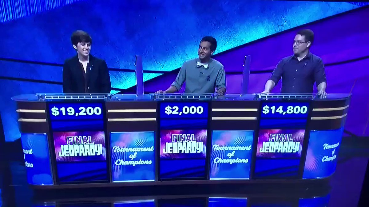 Alex Trebek getting choked up at a heartfelt final jeopardy answer. The instant welling up of tears and emotion no viewer expected to have tonight. 🥺 what a moment. #weloveyoualex