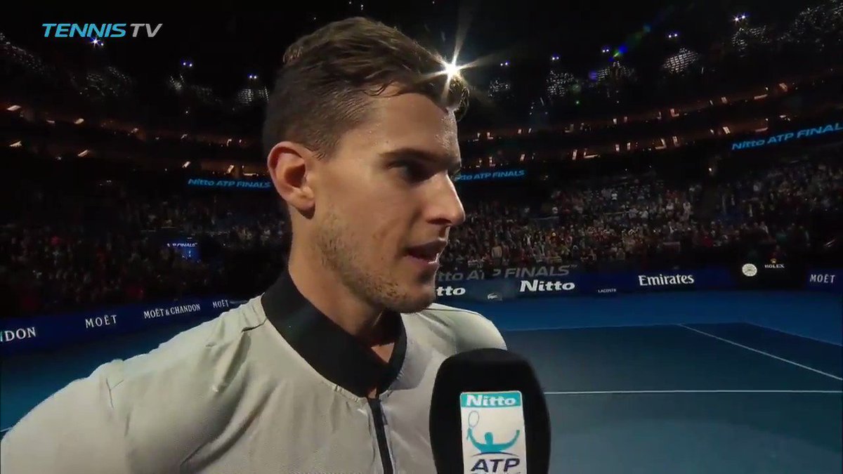 Dominic Thiem to Federer and Djokovic’s respective fanbases after forcing them into a quarterfinal clash.
#NittoATPFinals