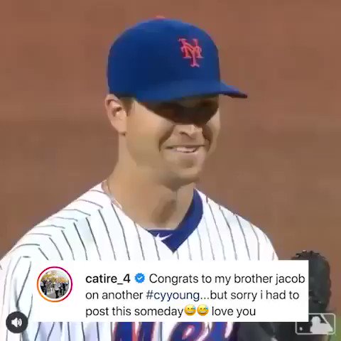 SNY on X: Wilmer Flores sends his congrats to Jacob deGrom