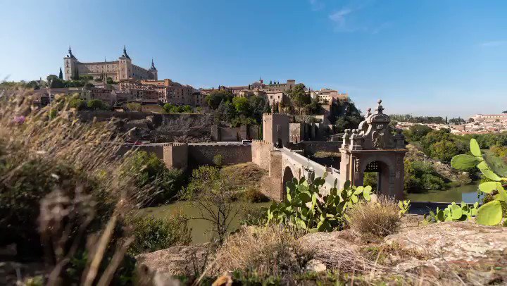 The Alcántara bridge! In my opinion, the most beautiful entrance to Toledo! @sonyproeurope @SonyEspana @RhinoCameraGear @spain @gobjccm @biblioclm @CMM_es #timelapse #hyperlapse