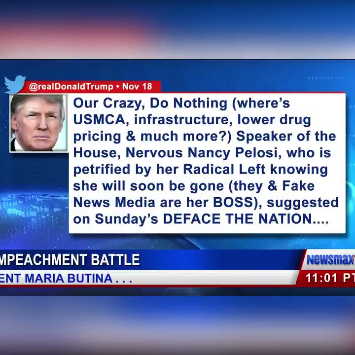 "The Democrats are moving the goal posts so much, Tom Brady couldn't score under these rules. I mean, first it was collusion, then it was obstruction, then it was quid pro quo, then bribery... it just never ends." - @marc_lotter tells @johncardillo http://newsmaxtv.com