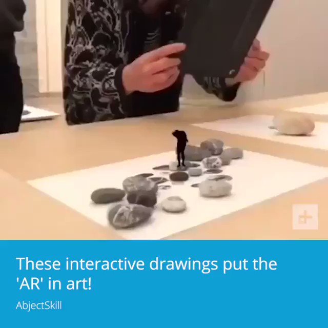 When art meets technology. Art + Augmented Reality = Brilliant!Interactive #art in #AugmentedReality.#AR #VR #VirtualReality #Art #Artistvia @DigitalTrends