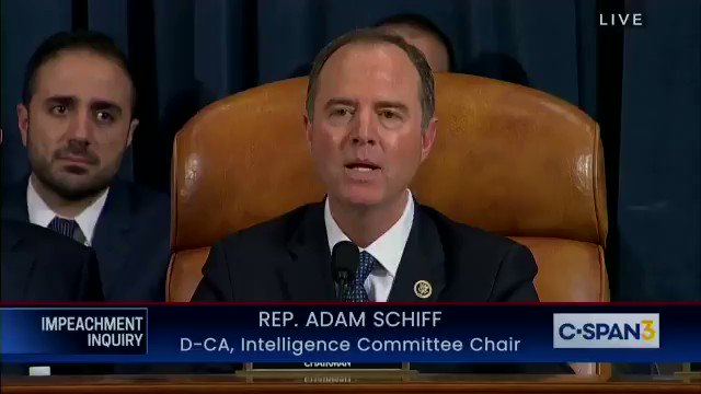 Schiff is killing his close. “He got caught!”