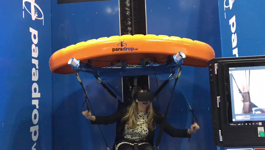 Joanna Popper on Twitter: "Paradrop by @frontgrid is a gamified flying # VR experience. Really fun! I'm flying!! #IAAPA #iaapa2019 #IAAPAExpo #VirtualReality #paradropVR https://t.co/elVQc4yxB2" / Twitter
