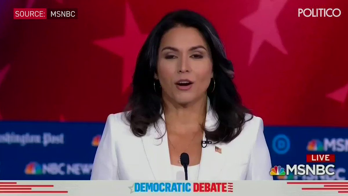Kamala Harris hit Tulsi Gabbard hard on tonight's Democratic debate stage. Watch:
(Live analysis: https://politi.co/33bjIxz )