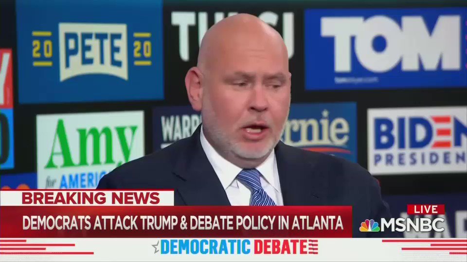 Video: Steve Schmidt returns to the post-debate panel on MSNBC after his failed bid with Howard Schultz and trashes @TulsiGabbard as "just awful" and "making a legitimate run" at who's been the worst this week, rivaling "Prince Andrew, Jim Jordan, and Devin Nunes" #DemDebate