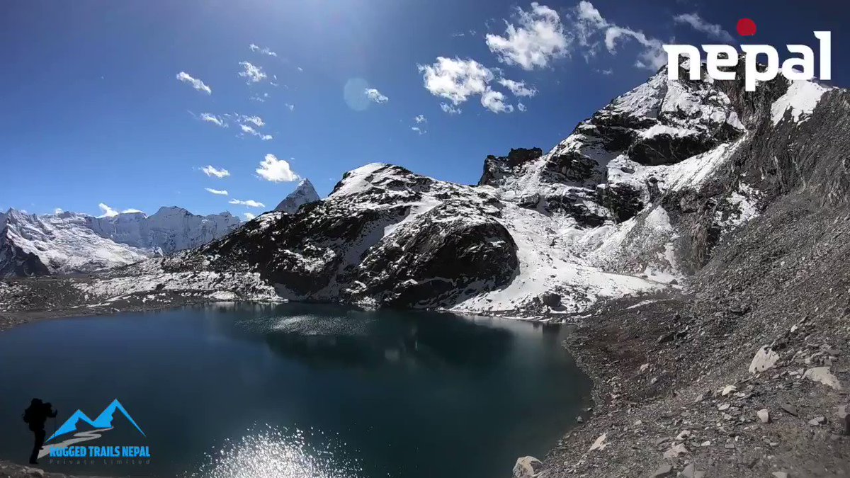 Kongma La pass view from the top, 5535m. Everest three high passes trek with Everest Base Camp. #Nepal #everesthighpassestrek #kongmalapass #mountains #everest #mountainview #lakes #nature #visitnepal2020 #everesttrek2020 #ruggedtrailsnepal https://www.ruggedtrailsnepal.com/everest-high-passes-trekking.html …