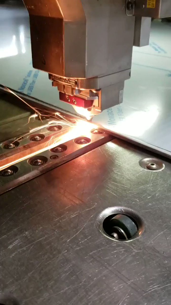 1/4" Stainless Steel. Flawless edge quality from oue @AmadaAmericaInc laser. #MetalFabricators #CustomMetalWork #Architecture #HTM #HiTech #NYC #MetalFab #Architecture #Laser #Amada #Art – at Hi-Tech Metals Inc.