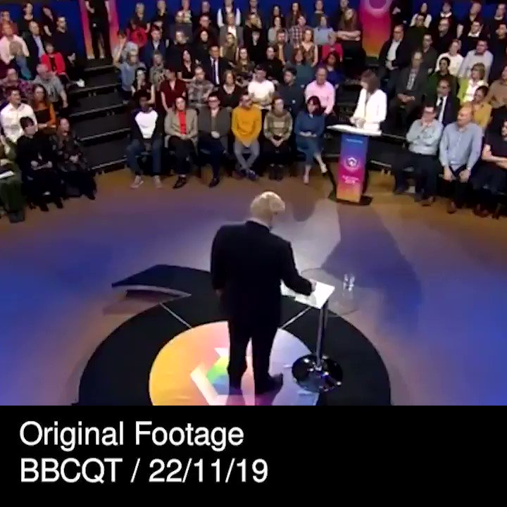 This is utterly extraordinary.
@BBCNews has edited out the audience laughing at Boris Johnson being questioned on trust.
The first part is from last night’s debate, the second is from BBC News at 1pm today.
#ge2019