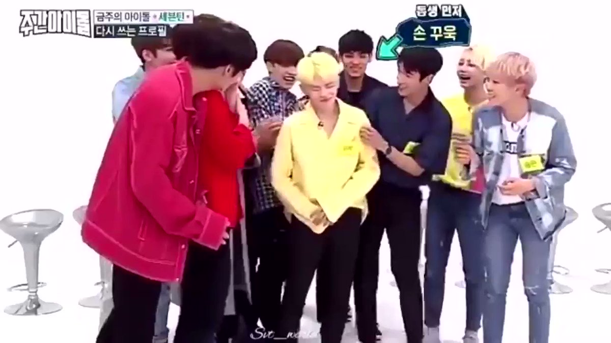 ミンギュのポッポにめっちゃ引くハオちゃん(笑)#MAMAVOTE #seventeen@pledis_17